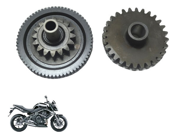 Par Engrenagem Redução Partida Kawasaki Er6n 10-14 Original