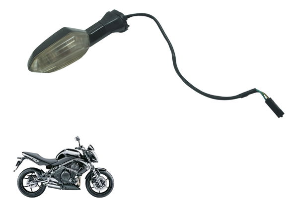 Pisca Traseiro Esquerdo C/ Detalhes Kawasaki Er6n 10-14 Orig