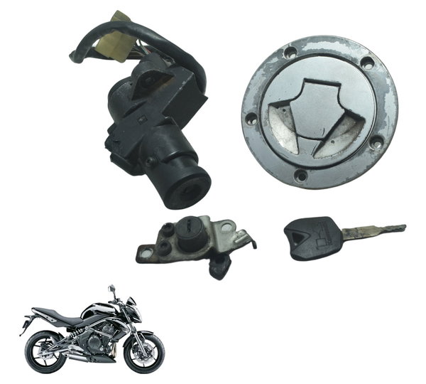 Kit Chave Ignição C/ Detalhes Kawasaki Er6n 10-14 Original