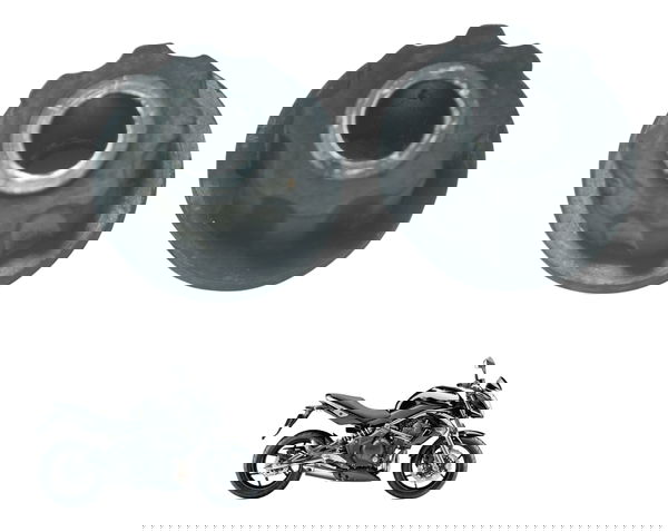 Par Borracha Acabamento Tanque Kawasaki Er6n 10-14 Original