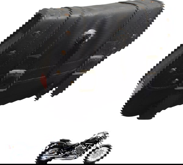 Alforge Direito C/ Avaria Honda Vt Shadow 600 C 95-05 Orig Preto