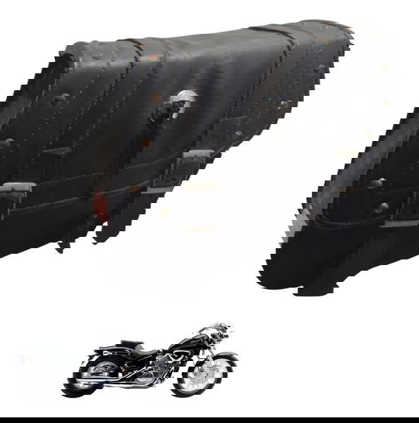 Alforge Direito C/ Avaria Honda Vt Shadow 600 C 95-05 Orig Preto