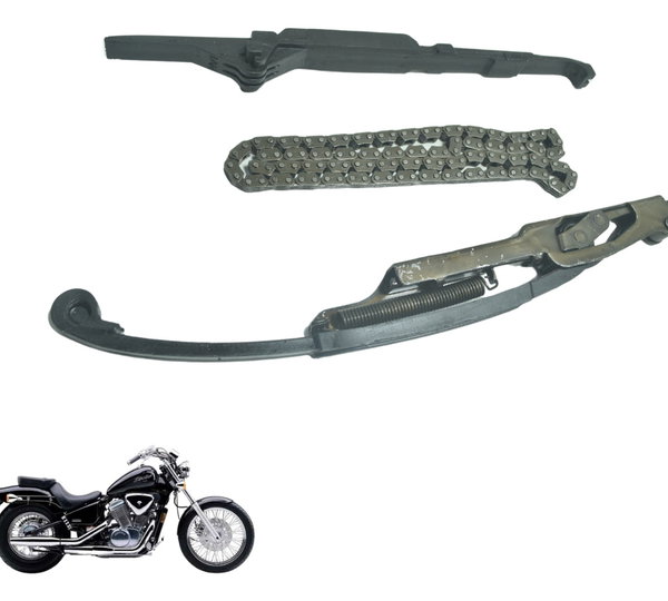 Kit Guia Tensor Corrente Comando Honda Vt Shadow 600 C 95-05