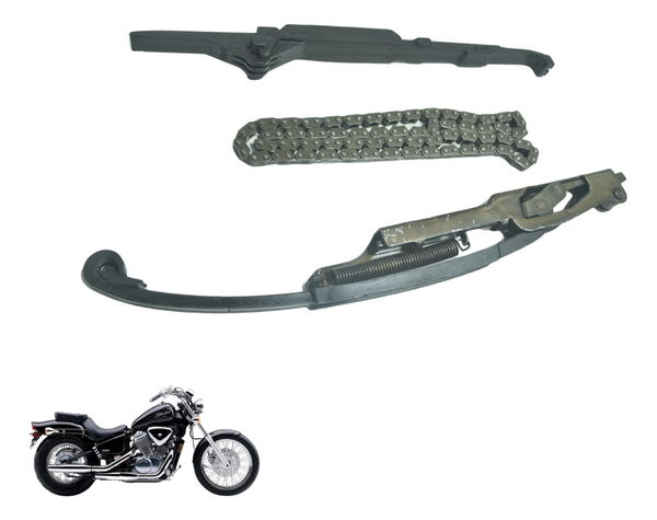 Kit Guia Tensor Corrente Comando Honda Vt Shadow 600 C 95-05