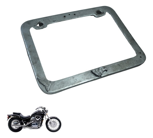 Moldura Placa Honda Vt Shadow 600 C 95-05 Original Cinza