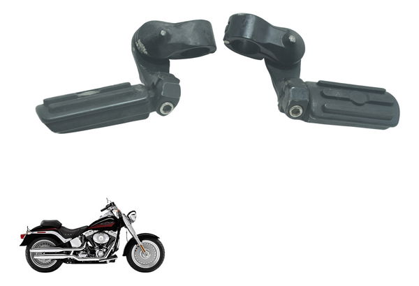 Par Pedaleira C/ Detalhes Harley Davidson Fat Boy 07-11 Orig