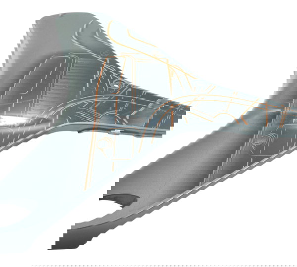 Carenagem Lateral Direito Honda Cbr 600 Rr 07-14 Original Cinza