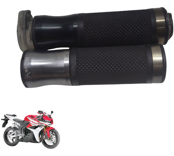 Par Manopla Esportiva C/ Detalhes Honda Cbr 600 Rr 07-14 Preto
