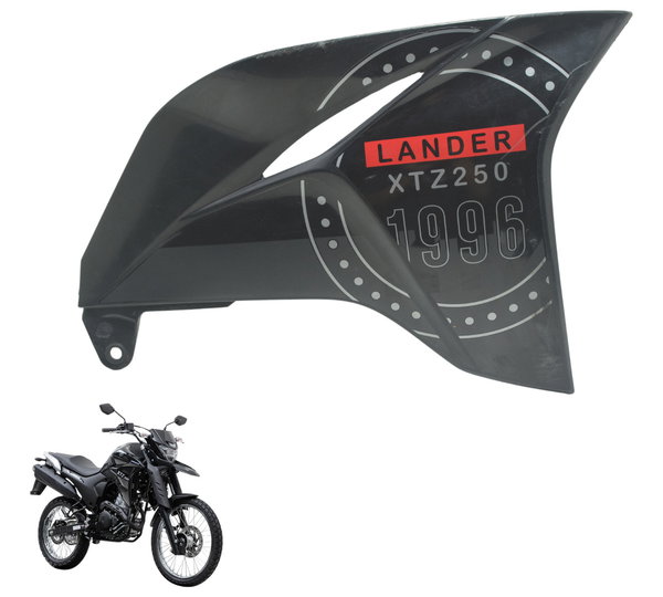 Carenagem Lateral Dir Detal Yamaha Xtz Lander 250 19-22 Orig Preto