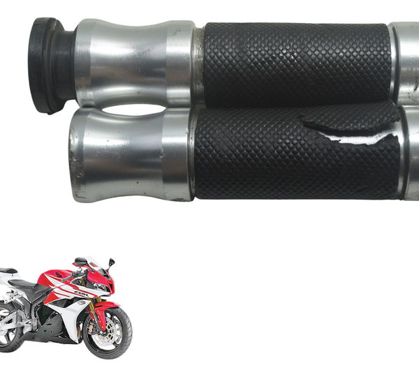Par Manopla Esportiva C/detalhes Honda Cbr 600 Rr 07-14 Preto