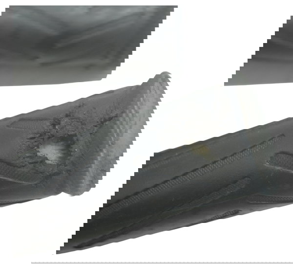 Par Manopla C/ Avaria Yamaha Xtz Lander 250 19-22 Original Preto