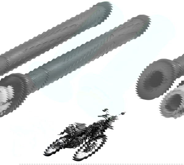 Par Manopla C/ Avaria Yamaha Xtz Lander 250 19-22 Original Preto