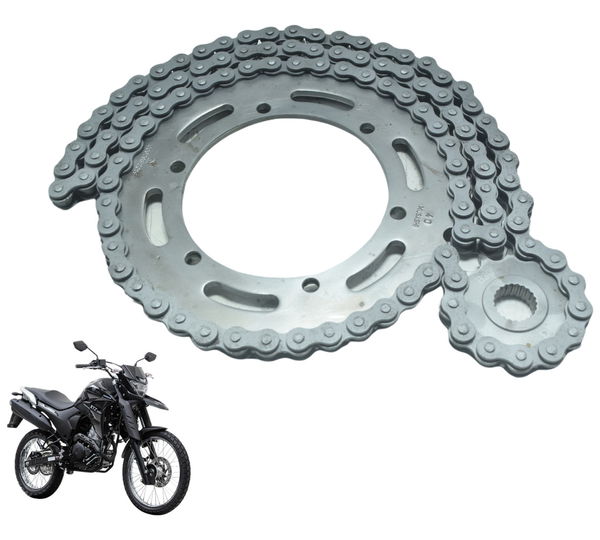 Kit Relação Musashi Yamaha Xtz Lander 250 19-22 Prateado