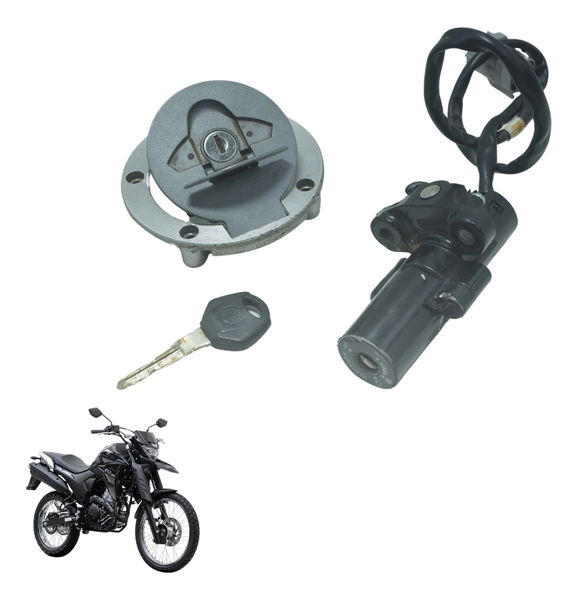 Kit Chave Ignição C/ Detalh Yamaha Xtz Lander 250 19-22 Orig