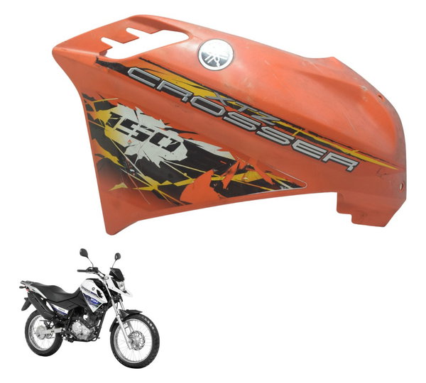 Carenagem Lateral Esq C/ Avaria Yamaha Xtz Crosser 15-23 Ori