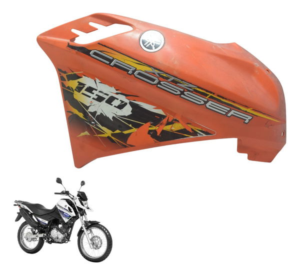 Carenagem Lateral Esq C/ Avaria Yamaha Xtz Crosser 15-23 Ori