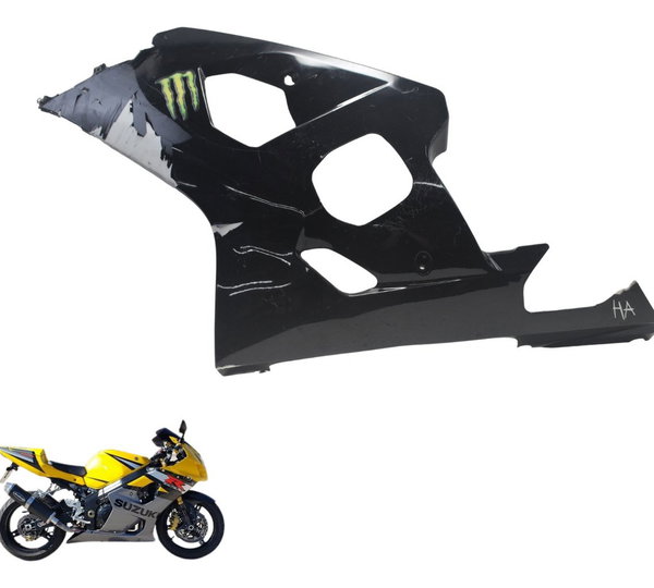 Carenagem Lat Esq C/avaria Suzuki Gsx-r Srad 1000 02-05 Orig