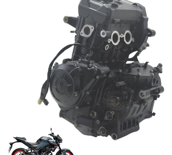 Motor Completo Nfe Baixa Base Troca Yamaha Mt 03 20-24 Orig