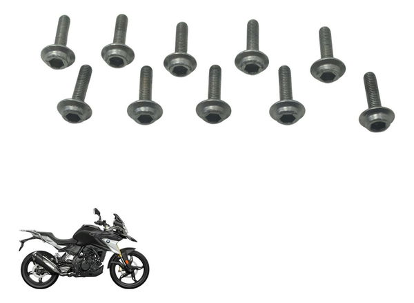 Kit C/10 Parafusos Carenagem Bmw G310 Gs 20-24 Original