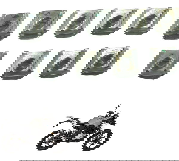 Kit C/ 9 Presilhas Carenagem Bmw G 310 Gs 17-20 Original