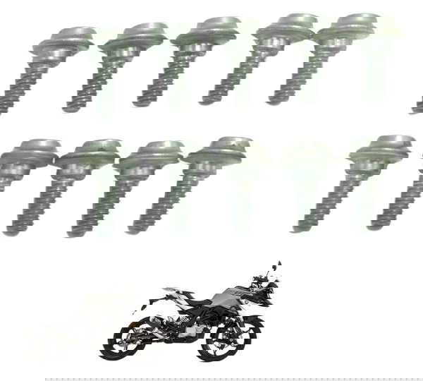 Kit C/ 10 Parafusos Carenagem Bmw G 310 Gs 17-20 Original