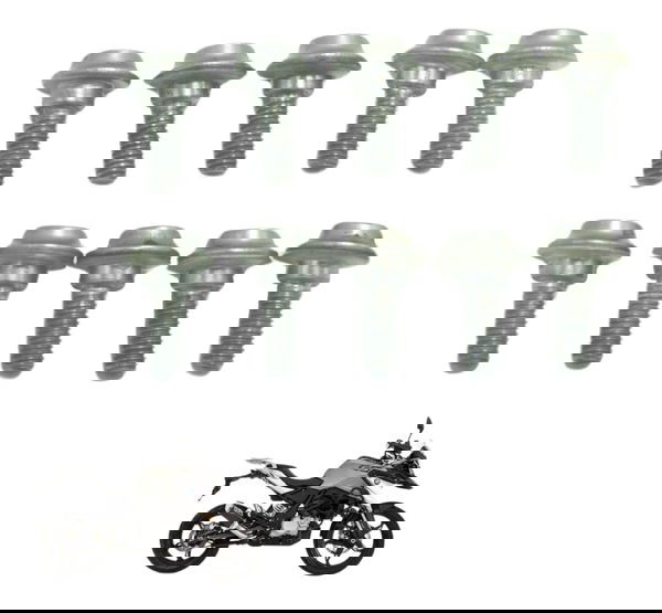 Kit C/ 10 Parafusos Carenagem Bmw G 310 Gs 17-20 Original