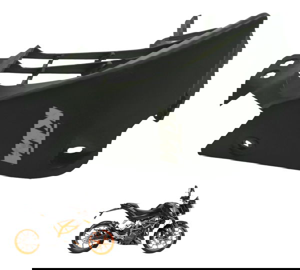 Acabamento Esq Radiador C/ Detalhes Ktm Duke 390 15-18 Orig