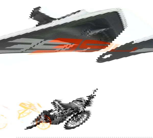 Carenagem Rabeta Esquerda C/detalhes Ktm Duke 390 17-20 Orig