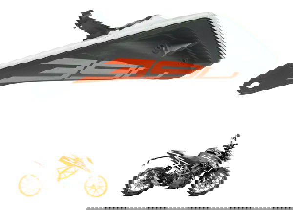 Carenagem Rabeta Esquerda C/detalhes Ktm Duke 390 17-20 Orig