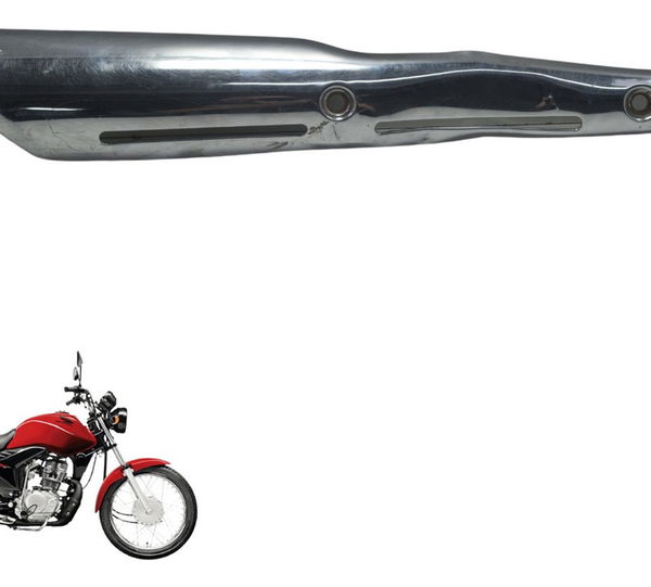 Capa Proteção Escape C/ Detalhes Honda Cg 125 Fan 2011 Orig