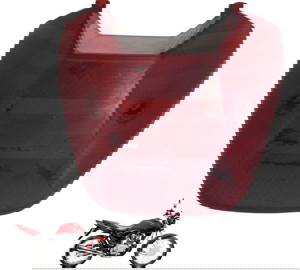 Lente Lanterna Traseira C/ Avaria Honda Cg 125 Fan 2011 Orig