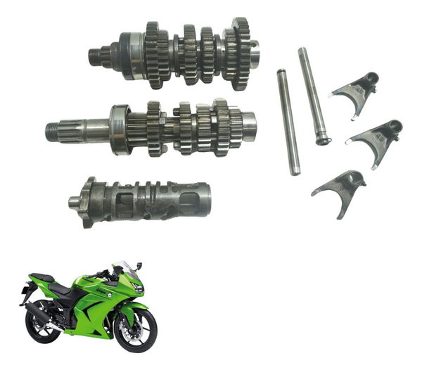 Caixa Marcha Câmbio Completo Kawasaki Ninja 250 R 08-12 Orig