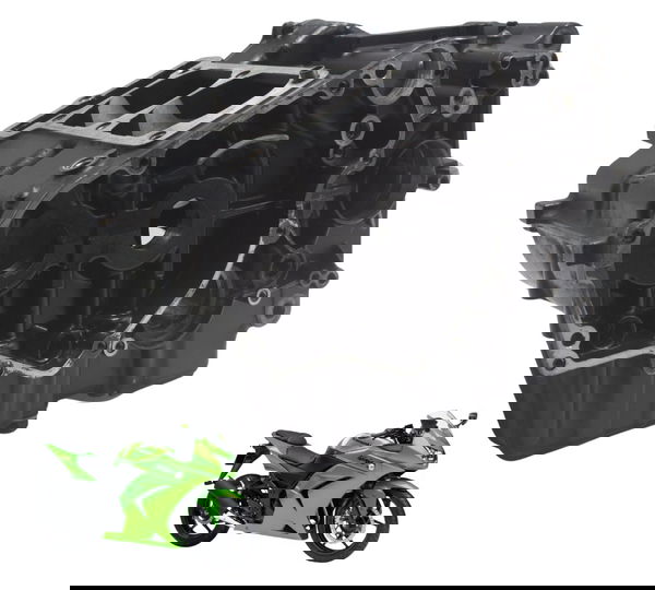 Carcaça Bloco Motor Nfe Baix Kawasaki Ninja 250 R 08-12 Orig