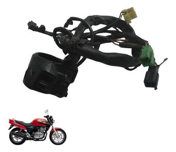Chave Punho Luz C/ Avaria Honda Cb 500 98-05 Original