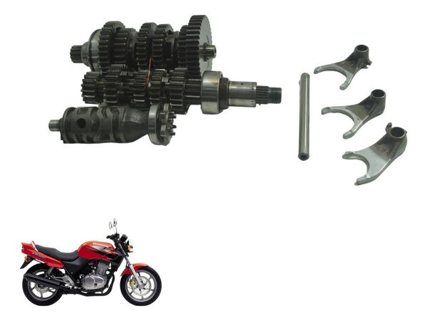 Caixa Marcha Câmbio Completa Honda Cb 500 98-05 Original
