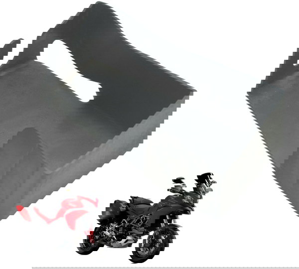 Borracha Acabamento Bateria Ducati Multistrada 1200 10-14 Or
