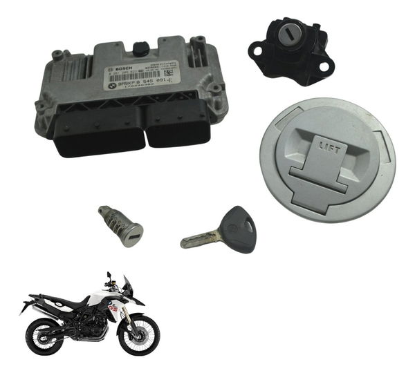 Kit Chave Code Módulo Bmw F 800 Gs 13-16 Original