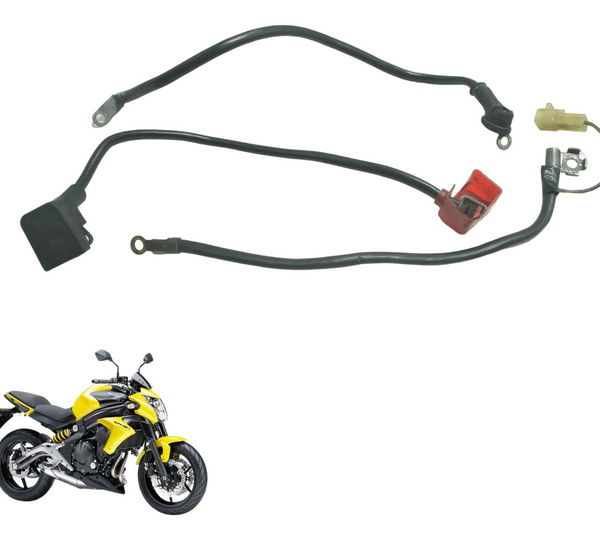 Cabos +/- Bateria Kawasaki Er6n 10-12 Original