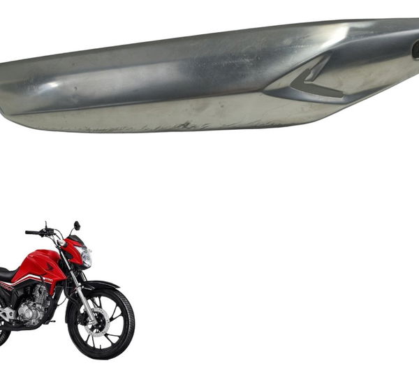 Capa Proteção Escape C/ Detalhes Honda Cg 160 16-22 Original