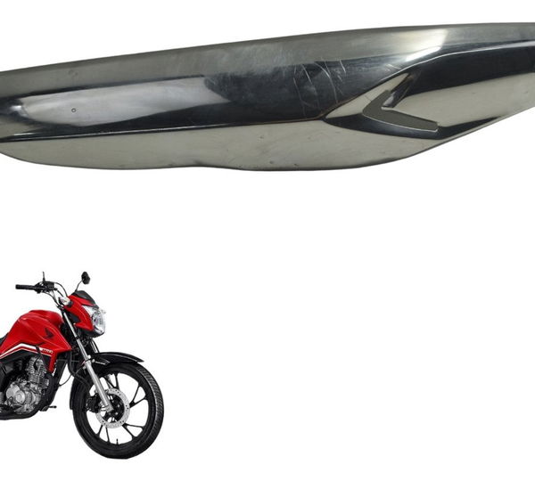 Capa Proteção Escape C/ Detalhes Honda Cg 160 16-22 Original