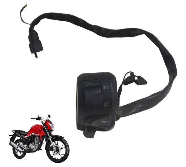 Chave Punho Luz C/ Detalhes Honda Cg 160 16-22 Original