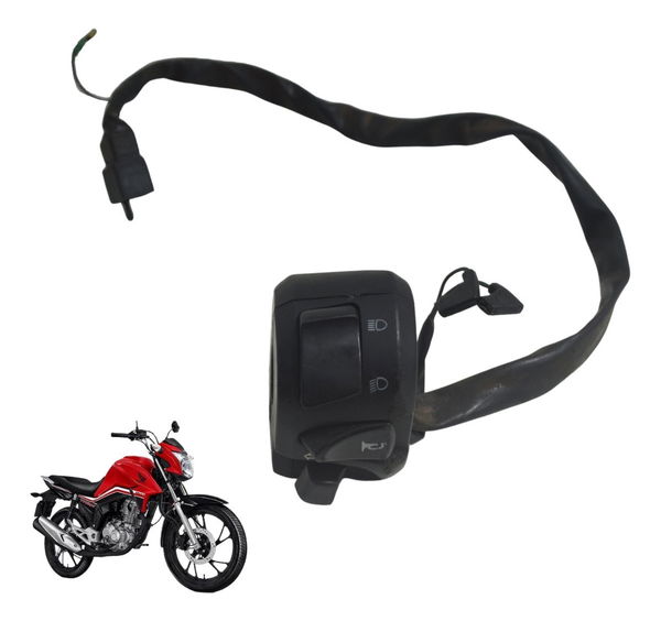 Chave Punho Luz C/ Detalhes Honda Cg 160 16-22 Original