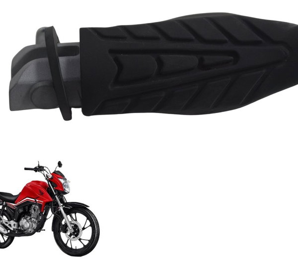 Pedaleira Traseira Esq C/ Detalhes Honda Cg 160 16-22 Orig