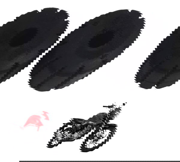 Par Borracha Suporte Tanque Honda Cg 160 16-22 Original