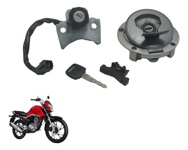 Kit Chave Ignição C/ Avaria Honda Cg 160 16-22 Original