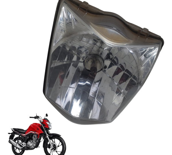 Farol C/ Detalhes Honda Cg 160 16-22 Original