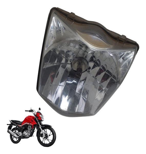 Farol C/ Detalhes Honda Cg 160 16-22 Original