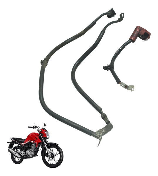 Cabo +/- Bateria Honda Cg 160 16-22 Original