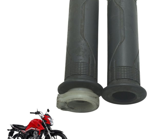 Par Manopla C/ Detalhes Honda Cg 160 16-22 Original