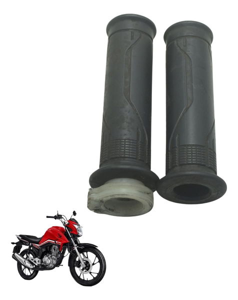 Par Manopla C/ Detalhes Honda Cg 160 16-22 Original